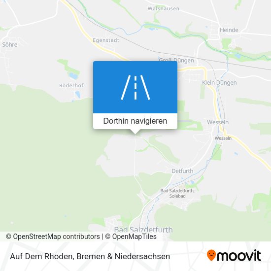 Auf Dem Rhoden Karte