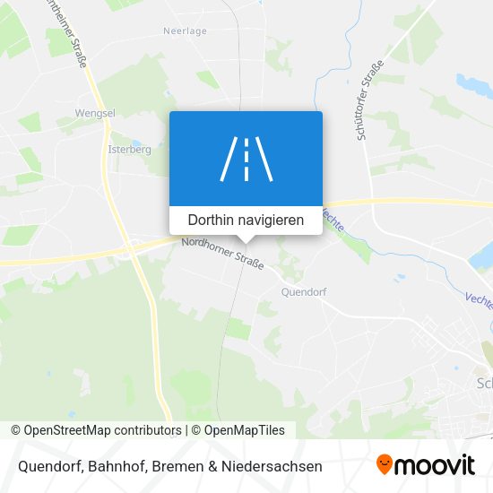 Quendorf, Bahnhof Karte