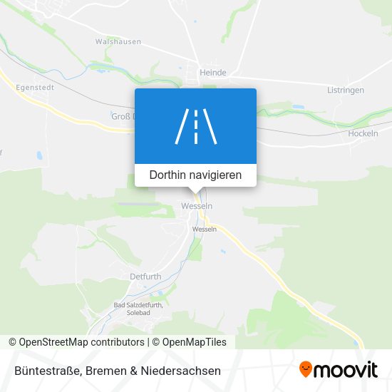 Büntestraße Karte