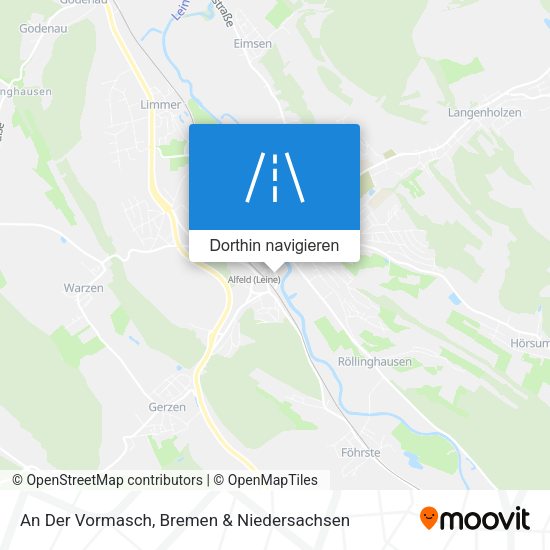 An Der Vormasch Karte