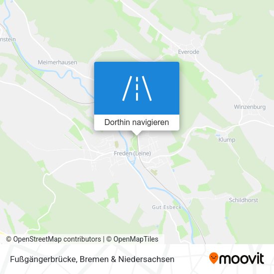 Fußgängerbrücke Karte