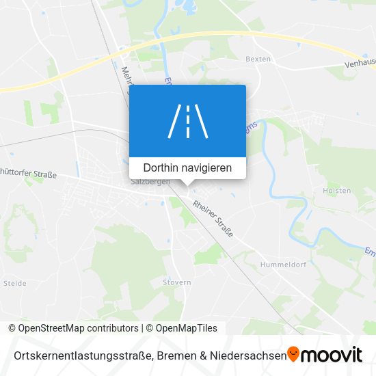 Ortskernentlastungsstraße Karte