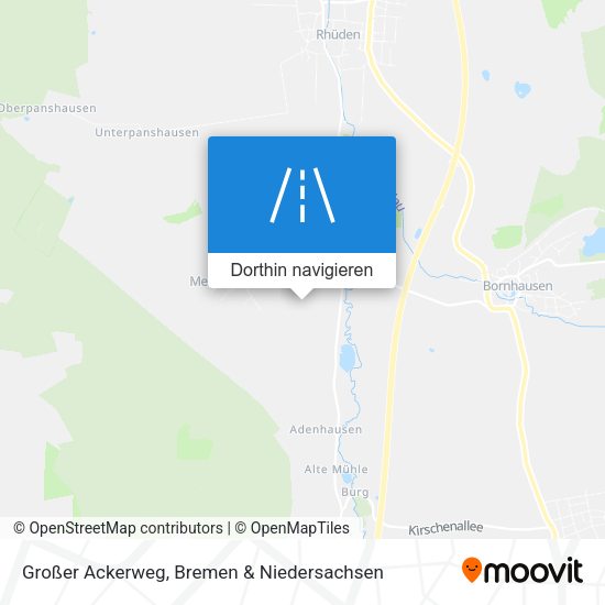 Großer Ackerweg Karte
