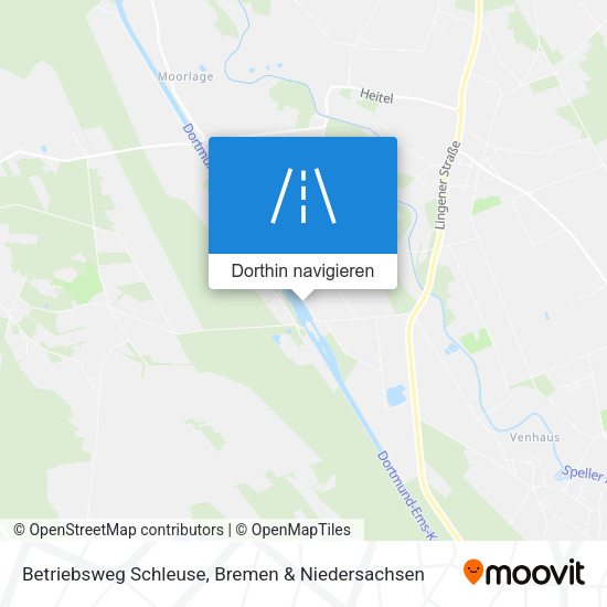 Betriebsweg Schleuse Karte