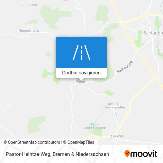 Pastor-Heintze-Weg Karte