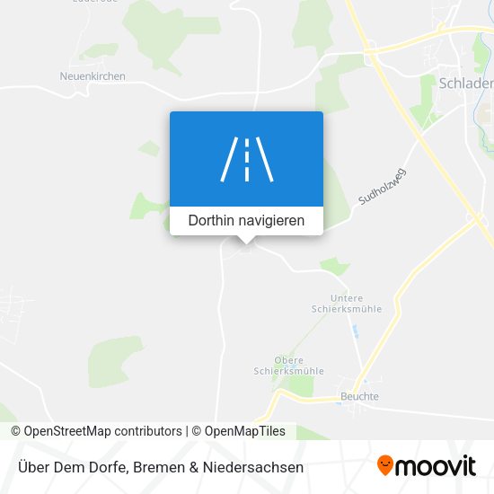Über Dem Dorfe Karte