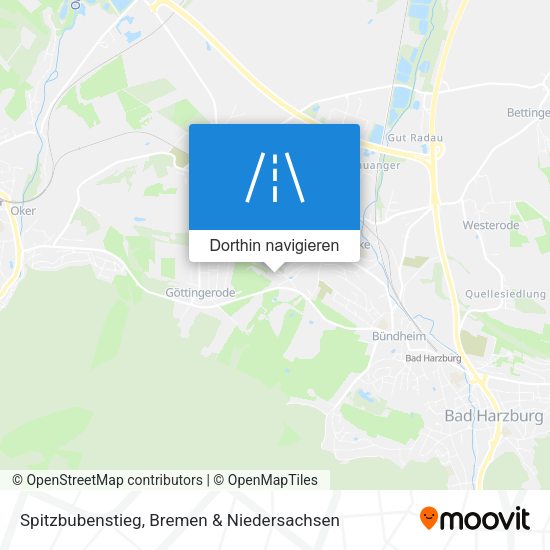 Spitzbubenstieg Karte