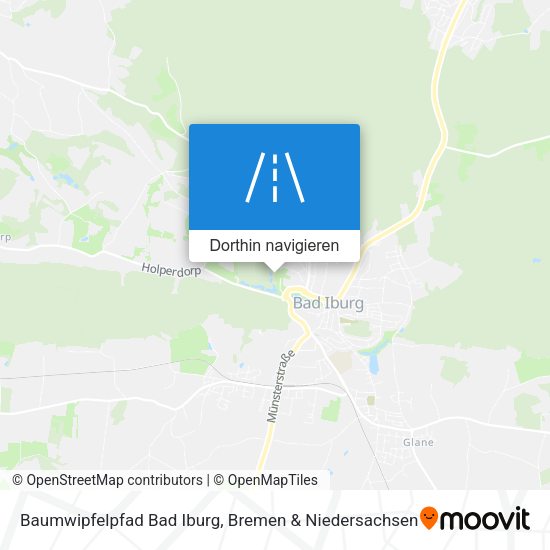 Baumwipfelpfad Bad Iburg Karte