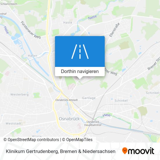 Klinikum Gertrudenberg Karte