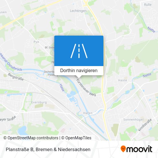 Planstraße B Karte