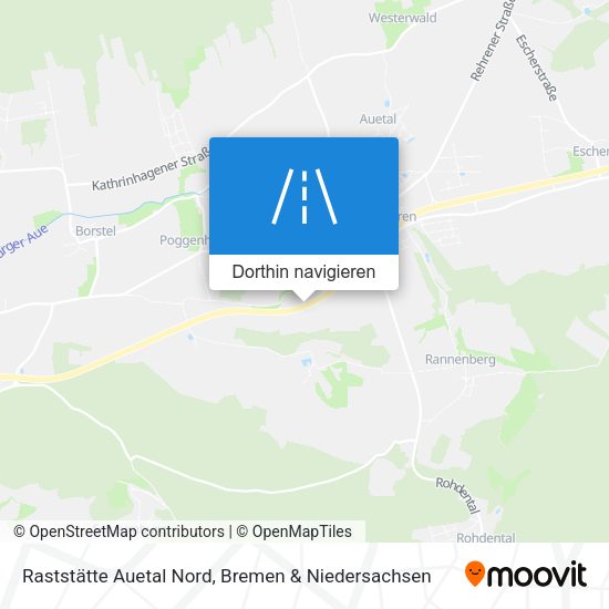 Raststätte Auetal Nord Karte