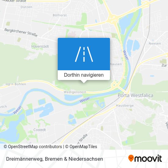 Dreimännerweg Karte
