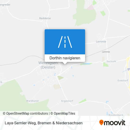 Laya-Semler-Weg Karte