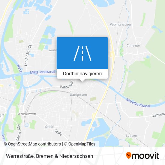 Werrestraße Karte