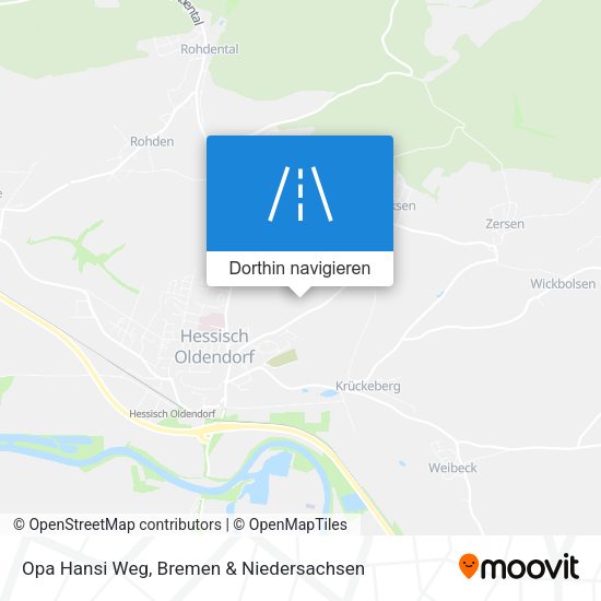 Opa Hansi Weg Karte