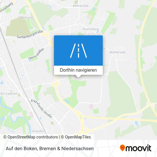 Auf den Boken Karte