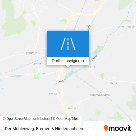 Der Mühlenweg Karte