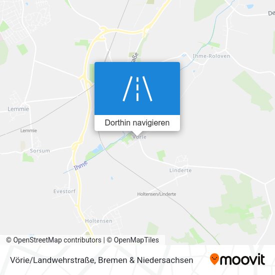 Vörie/Landwehrstraße Karte
