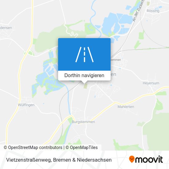 Vietzenstraßenweg Karte