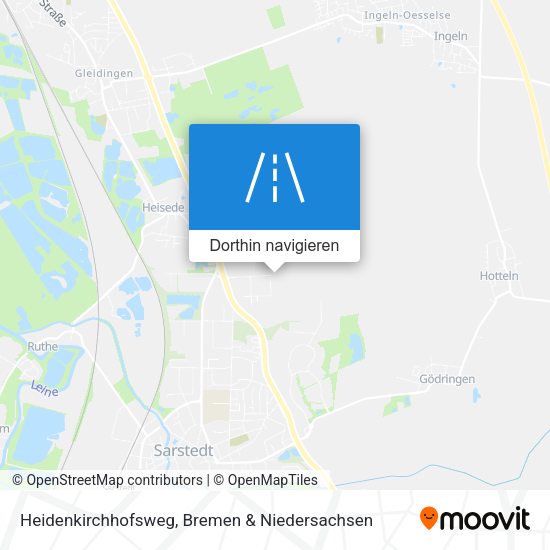 Heidenkirchhofsweg Karte
