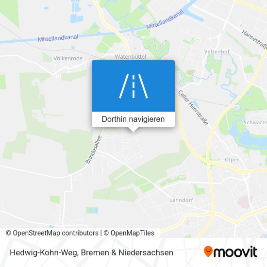 Hedwig-Kohn-Weg Karte