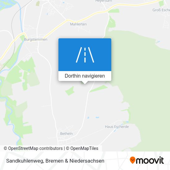 Sandkuhlenweg Karte