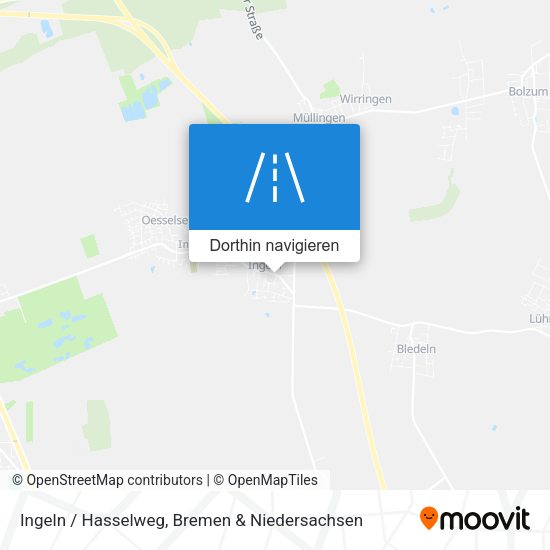 Ingeln / Hasselweg Karte
