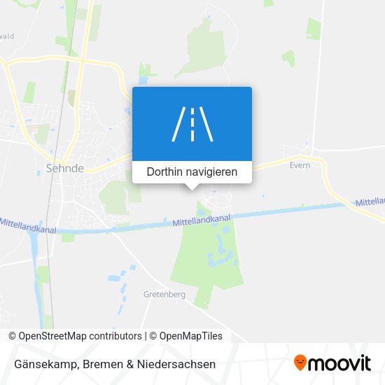 Gänsekamp Karte