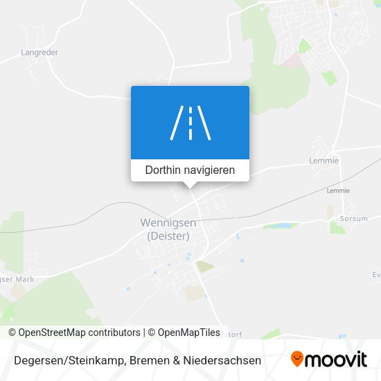 Degersen/Steinkamp Karte