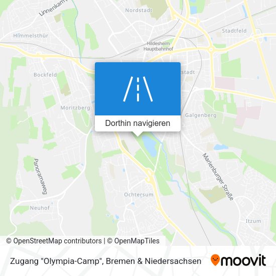 Zugang "Olympia-Camp" Karte