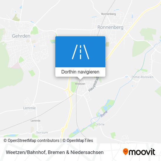 Weetzen/Bahnhof Karte