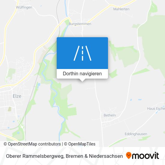 Oberer Rammelsbergweg Karte