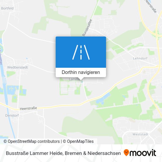 Busstraße Lammer Heide Karte
