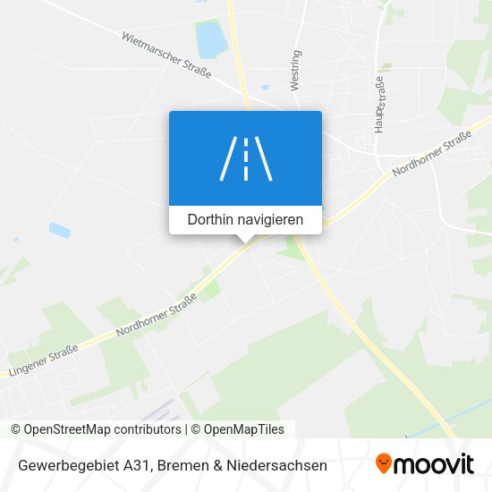 Gewerbegebiet A31 Karte