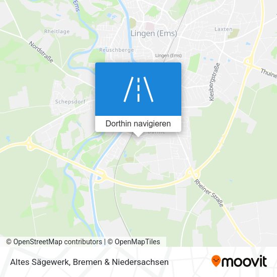 Altes Sägewerk Karte