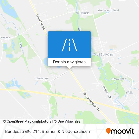 Bundesstraße 214 Karte