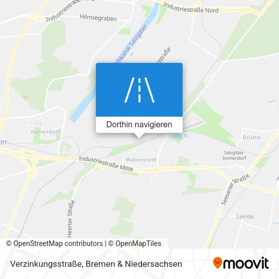 Verzinkungsstraße Karte