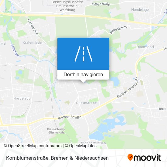 Kornblumenstraße Karte