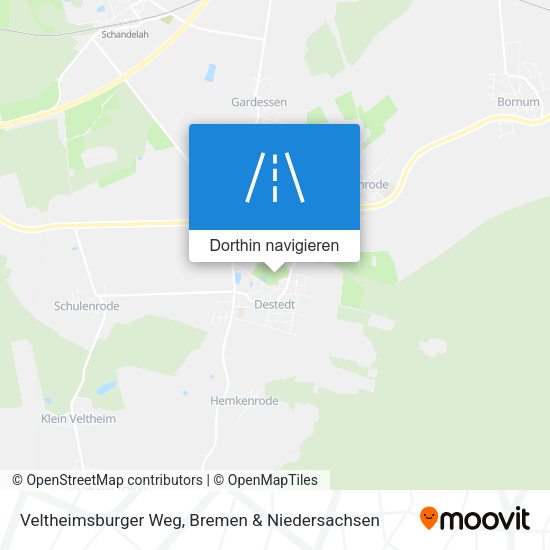 Veltheimsburger Weg Karte