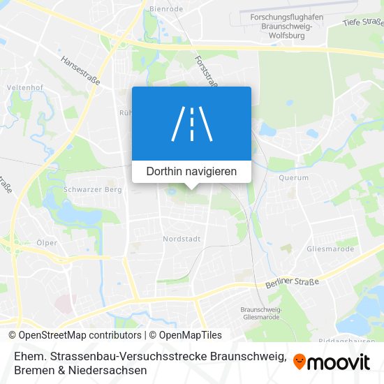 Ehem. Strassenbau-Versuchsstrecke Braunschweig Karte