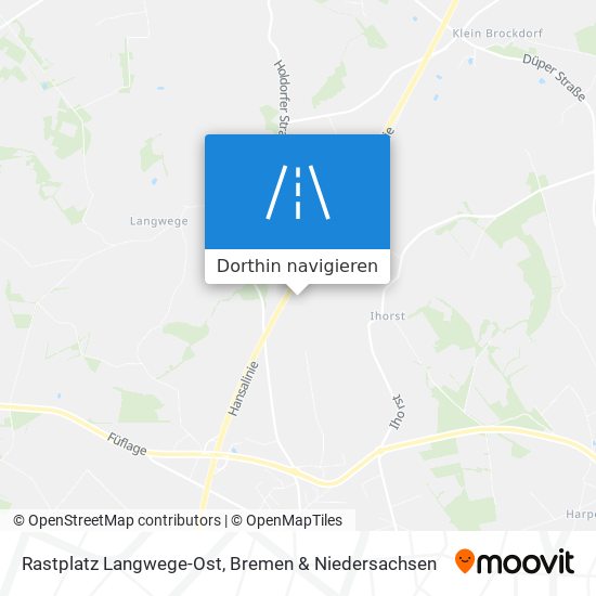 Rastplatz Langwege-Ost Karte