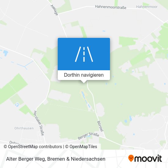 Alter Berger Weg Karte
