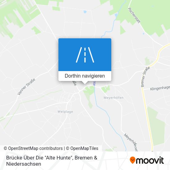 Brücke Über Die "Alte Hunte" Karte