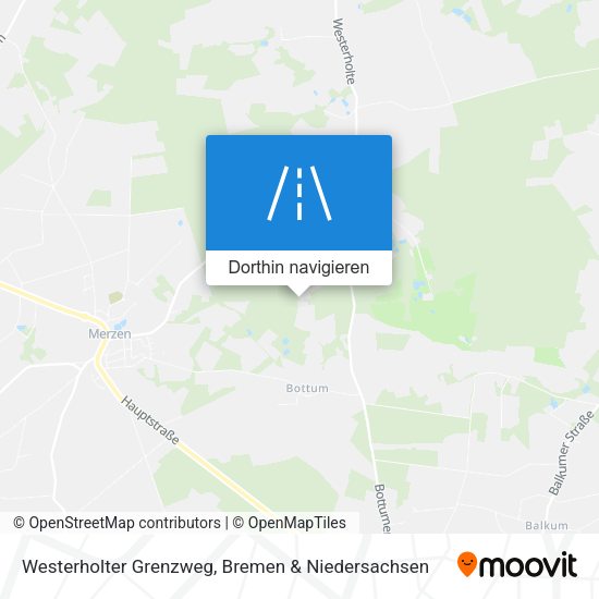 Westerholter Grenzweg Karte