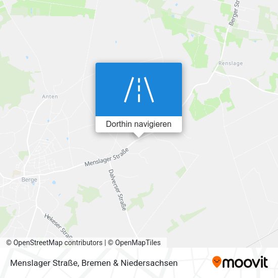 Menslager Straße Karte