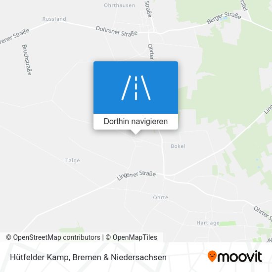 Hütfelder Kamp Karte