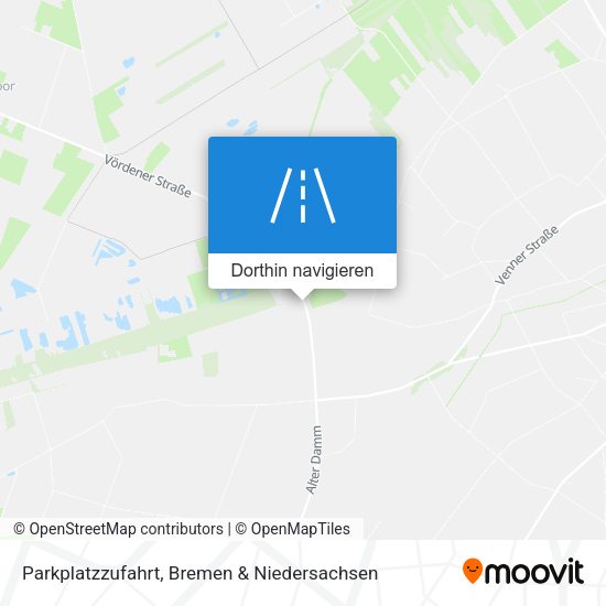 Parkplatzzufahrt Karte