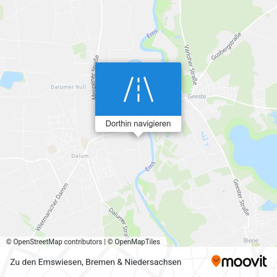 Zu den Emswiesen Karte