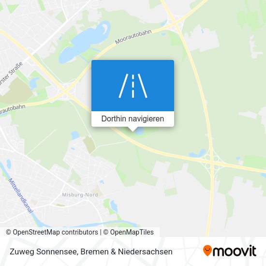 Zuweg Sonnensee Karte