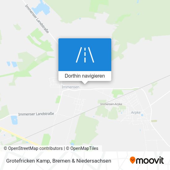 Grotefricken Kamp Karte